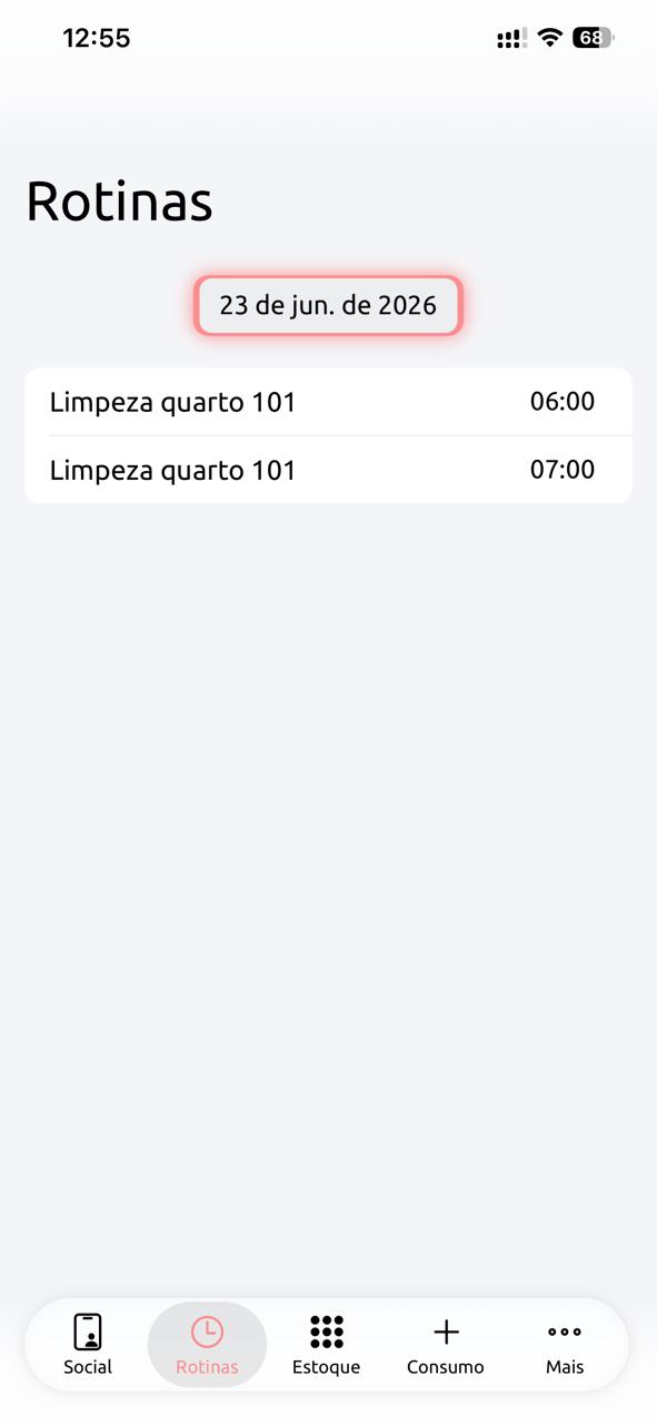 Rotina no app
